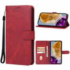 For Samsung Galaxy M15 Leather Phone Case(Red) - 1