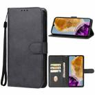 For Samsung Galaxy M15 Leather Phone Case(Black) - 1