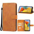 For Samsung Galaxy M14 4G Leather Phone Case(Brown) - 1