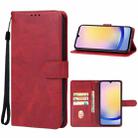 For Samsung Galaxy A25 4G Leather Phone Case(Red) - 1