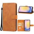 For Samsung Galaxy A25 4G Leather Phone Case(Brown) - 1