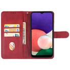 For Samsung Galaxy A22 5G Leather Phone Case(Red) - 3