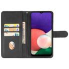 For Samsung Galaxy A22 5G Leather Phone Case(Black) - 3