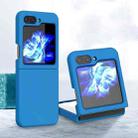For Samsung Galaxy Z Flip5 Silicone Skin Feel Folding Phone Case(Navy Blue) - 1