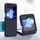 For Samsung Galaxy Z Flip5 Silicone Skin Feel Folding Phone Case(Midnight Blue) - 1
