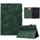 For Amazon Fire Max 11 2023 Embossed Tower Flip Smart Leather Tablet Case(Green) - 1