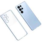For Samsung Galaxy S23 Ultra 5G SULADA Shockproof Plating TPU Transparent Phone Case(New Blue) - 1