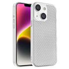 For iPhone 14 Plus Honeycomb Radiating PC Phone Case(White) - 1