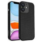 For iPhone 11 Honeycomb Radiating PC Phone Case(Black) - 1