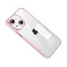 For iPhone 14 Plus SULADA Glittery TPU + Tempered Glass Phone Case(Pink) - 1