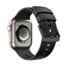 Tire Texture Silicone Watch Band For Apple Watch Ultra 49mm(Black) - 1