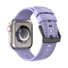 Tire Texture Silicone Watch Band For Apple Watch 8 41mm(Purple Lilac) - 1