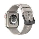 Tire Texture Silicone Watch Band For Apple Watch SE 44mm(Starlight) - 1