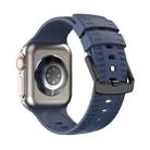 Tire Texture Silicone Watch Band For Apple Watch 6 44mm(Midnight Blue) - 1