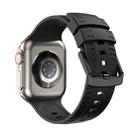 Tire Texture Silicone Watch Band For Apple Watch Series 4 44mm(Black) - 1