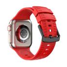 Tire Texture Silicone Watch Band For Apple Watch 4 44mm(Red) - 1