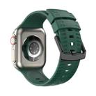 Tire Texture Silicone Watch Band For Apple Watch Series 10 42mm(Pine Green) - 1