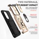 For Motorola Edge 2022 Sliding Camshield Holder Phone Case(Gold) - 3