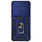 For Motorola Edge 2022 Sliding Camshield Holder Phone Case(Blue) - 2