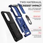 For Motorola Edge 2022 Sliding Camshield Holder Phone Case(Blue) - 3