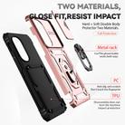 For Motorola Edge 2022 Sliding Camshield Holder Phone Case(Rose Gold) - 3