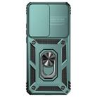 For Motorola Edge 2022 Sliding Camshield Holder Phone Case(Dark Green) - 2
