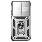 For Motorola Edge 2022 Sliding Camshield Holder Phone Case(Silver) - 2