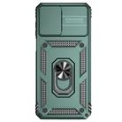 For Motorola Moto G 5G 2023 Sliding Camshield Holder Phone Case(Dark Green) - 2