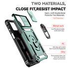 For Motorola Moto G 5G 2023 Sliding Camshield Holder Phone Case(Dark Green) - 3