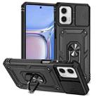 For Motorola Moto G Power 2023 Sliding Camshield Holder Phone Case(Black) - 1