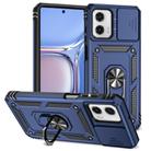 For Motorola Moto G Power 2023 Sliding Camshield Holder Phone Case(Blue) - 1