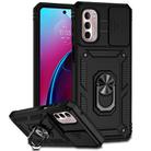For Motorola Moto G Stylus 4G 2022 Sliding Camshield Holder Phone Case(Black) - 1