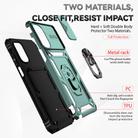 For Motorola Moto G Stylus 4G 2022 Sliding Camshield Holder Phone Case(Dark Green) - 3