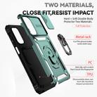 For Motorola Moto G Stylus 5G 2022 Sliding Camshield Holder Phone Case(Dark Green) - 3