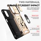For Motorola Moto G 5G 2022 Sliding Camshield Holder Phone Case(Gold) - 3