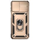 For Motorola Moto G22 2022 Sliding Camshield Holder Phone Case(Gold) - 2