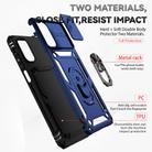 For Motorola Moto G22 2022 Sliding Camshield Holder Phone Case(Blue) - 3