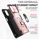 For Motorola Moto G22 2022 Sliding Camshield Holder Phone Case(Rose Gold) - 3