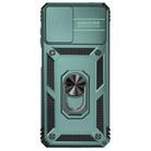 For Motorola Moto G22 2022 Sliding Camshield Holder Phone Case(Dark Green) - 2