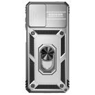 For Motorola Moto G22 2022 Sliding Camshield Holder Phone Case(Silver) - 2