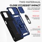 For Motorola Moto G32 Sliding Camshield Holder Phone Case(Blue) - 3