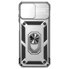 For Motorola Moto G32 Sliding Camshield Holder Phone Case(Silver) - 2