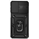 For Motorola Moto G62 5G Sliding Camshield Holder Phone Case(Black) - 2