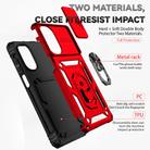 For Motorola Moto G62 5G Sliding Camshield Holder Phone Case(Red) - 3
