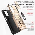 For Motorola Moto G62 5G Sliding Camshield Holder Phone Case(Gold) - 3
