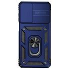 For Motorola Moto G62 5G Sliding Camshield Holder Phone Case(Blue) - 2