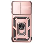 For Motorola Moto G62 5G Sliding Camshield Holder Phone Case(Rose Gold) - 2