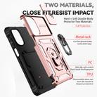 For Motorola Moto G62 5G Sliding Camshield Holder Phone Case(Rose Gold) - 3