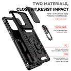 For Motorola Moto X40 Pro Sliding Camshield Holder Phone Case(Black) - 3