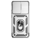 For Motorola Moto X40 Pro Sliding Camshield Holder Phone Case(Silver) - 2